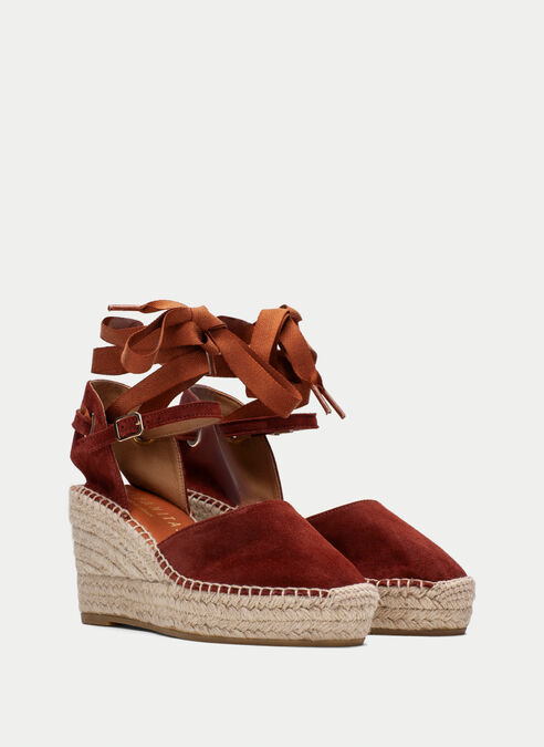 espadrilles yute cuir