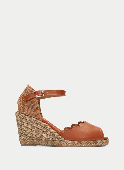 espadrilles yute cuir