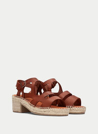 outlet espadrilles yute cuir - hispanitas