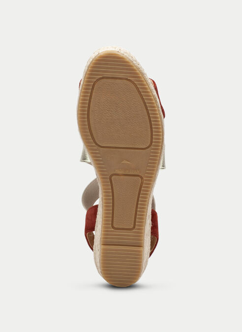 espadrilles yute cuero-oro