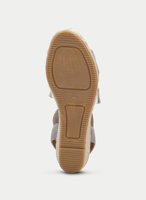 espadrilles yute gris-or