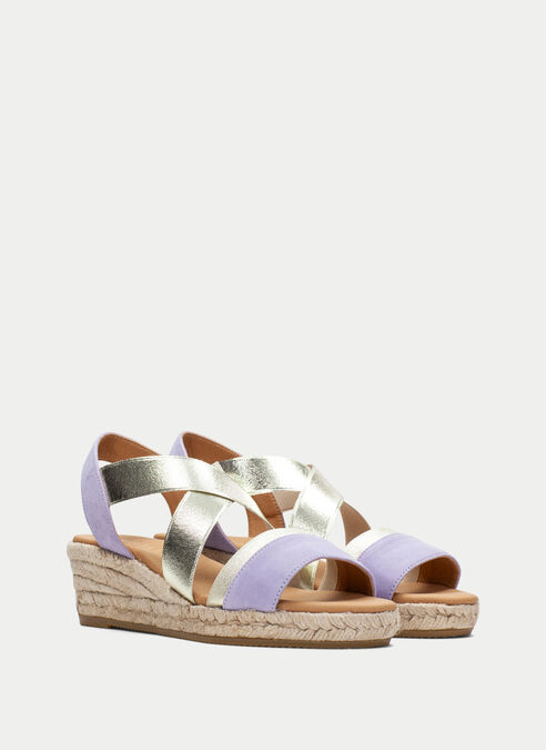 espadrilles yute malve-or