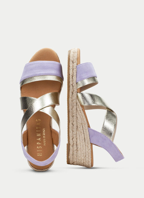 espadrilles yute malve-or