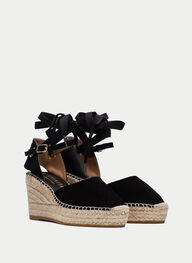 outlet espadrilles yute noir - hispanitas