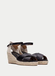 outlet espadrilles yute noir - hispanitas