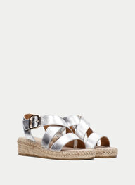 outlet espadrilles yute argent - hispanitas