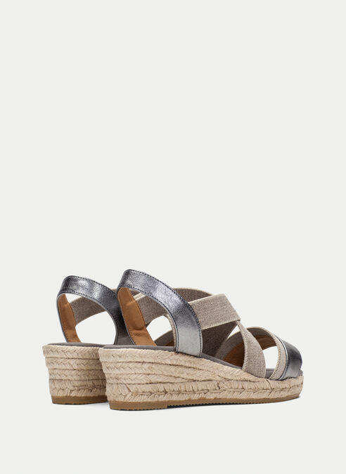 espadrilles yute argent-gris