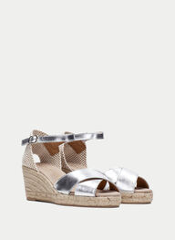 outlet espadrilles yute argent - hispanitas