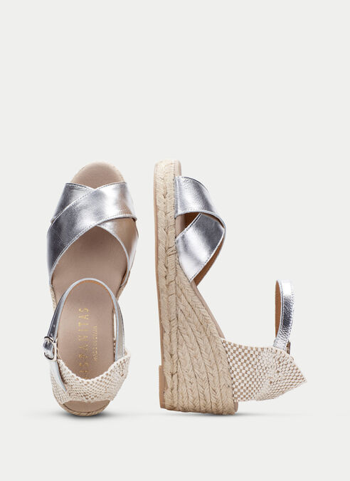 espadrilles yute argent
