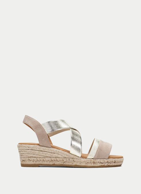 espadrilles yute taupe-or