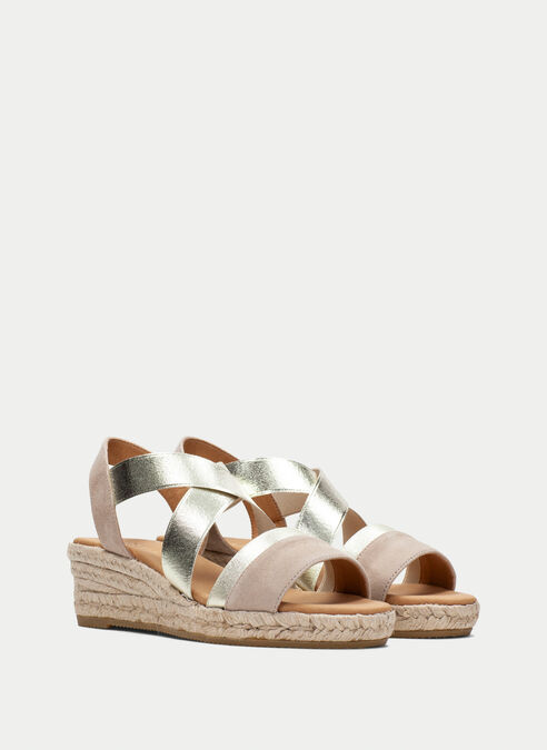 espadrilles yute taupe-or