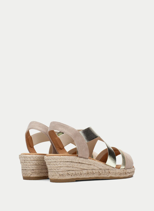 espadrilles yute taupe-or