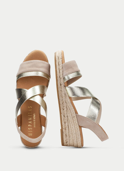 espadrilles yute taupe-or