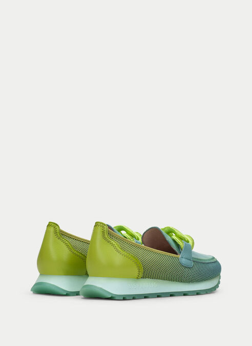 mocasín sport loira acquamarina-kiwi