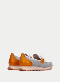 outlet mocassin-sport loira blanche-orange - hispanitas