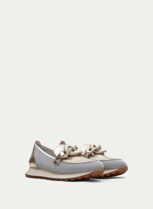 mocasín sport loira blanche-or