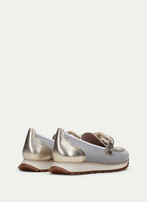 mocasín sport loira blanche-or