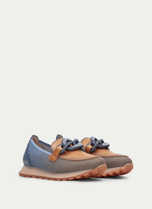mocasín sport loira peach-azure
