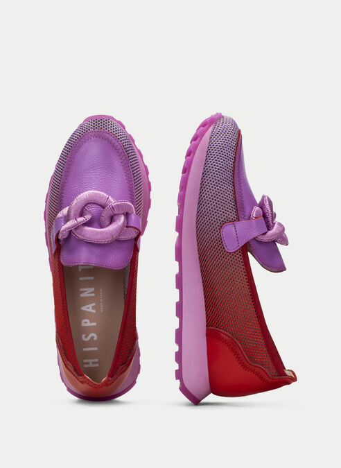 mocasín sport loira violet-rouge