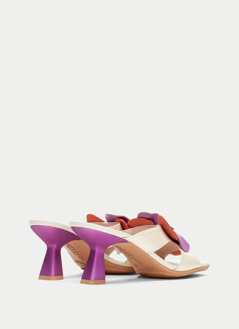sandalias destalonadas danielle crema-violet