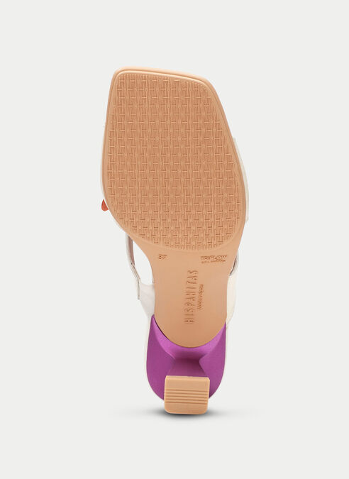 sandalias destalonadas danielle crema-violet