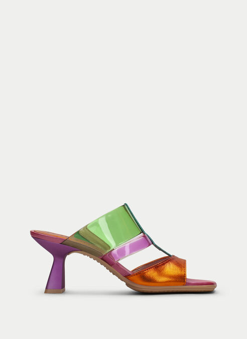 sandalias destalonadas danielle multi-metal