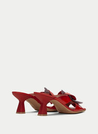 outlet sandalias destalonadas daniella rojo - hispanitas