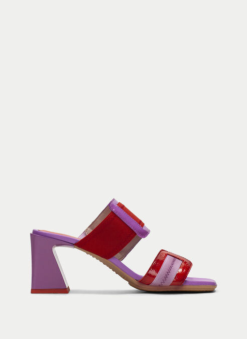sandalias destalonadas mallorca violet-rouge