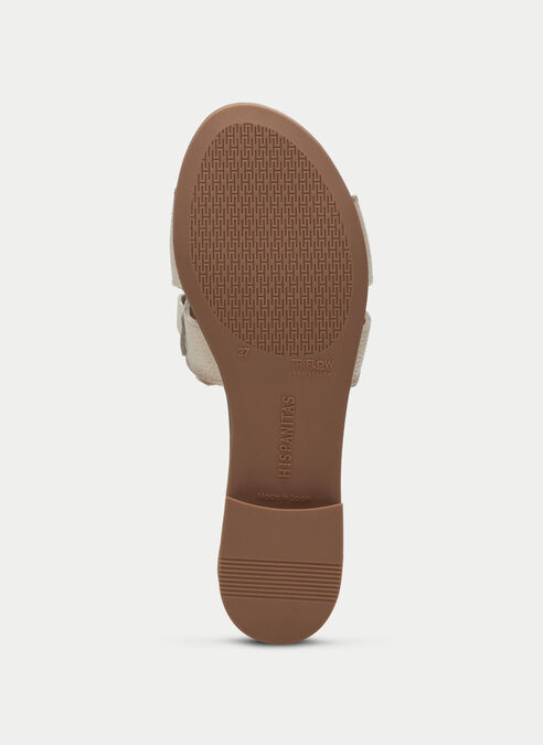 sandalias planas lena cream