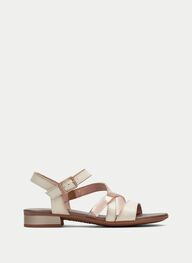 outlet sandale-plane lena creme - hispanitas