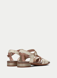 outlet sandale-plane lena creme - hispanitas