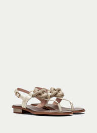 outlet sandale-plane ibiza creme - hispanitas