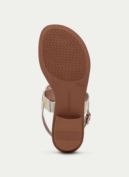 sandalias planas ibiza creme