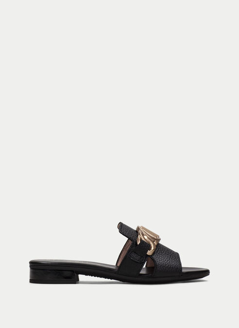 sandalias planas lena noir