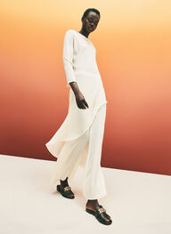 outlet sandali-piatti lena nero - hispanitas