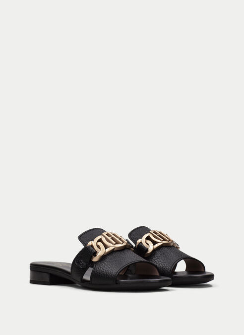 sandalias planas lena noir