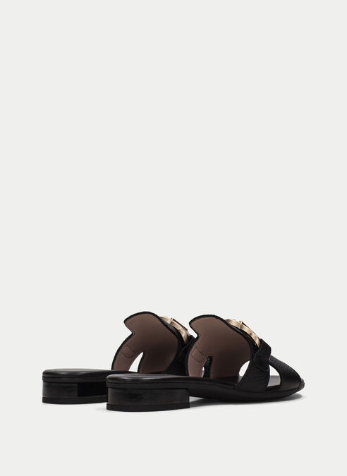 sandalias planas lena noir