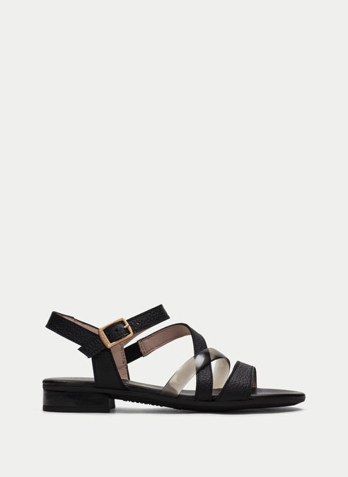 sandalias planas lena noir