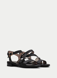 outlet sandale-plane lena noir - hispanitas