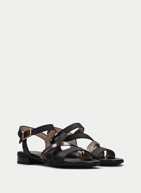 sandalias planas lena noir