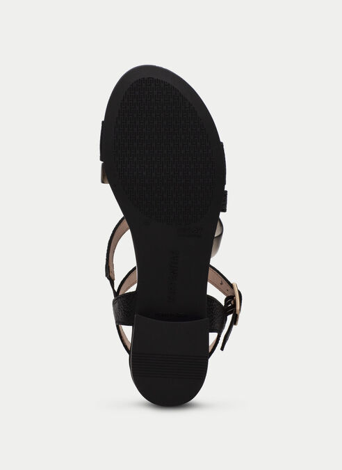 sandalias planas lena noir