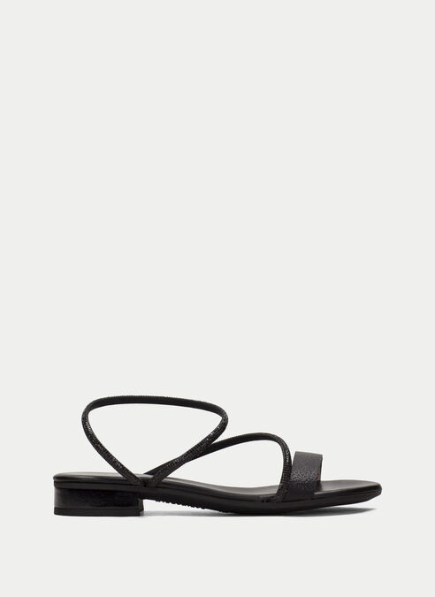 sandalias planas lena noir