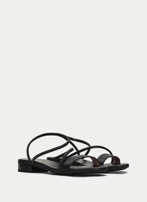 sandalias planas lena noir