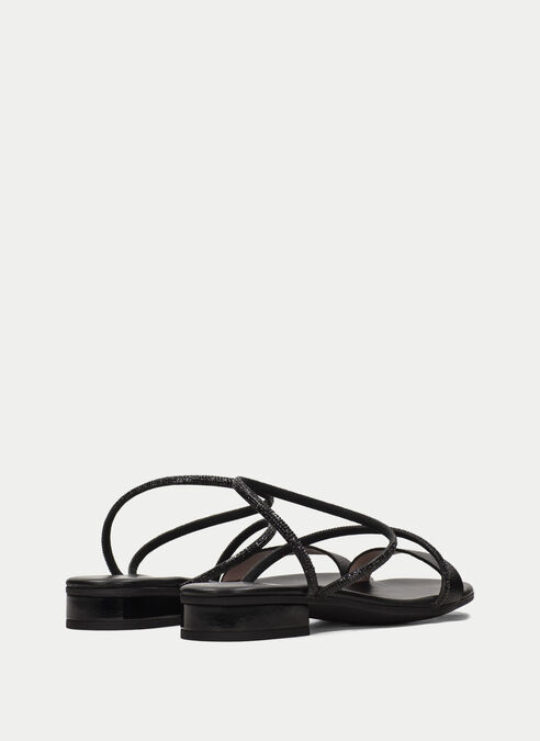 sandalias planas lena noir