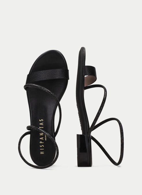 sandalias planas lena noir