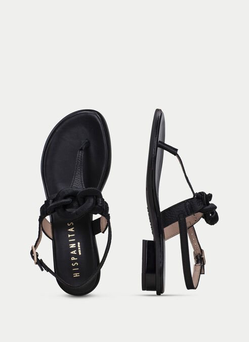 sandalias planas ibiza noir