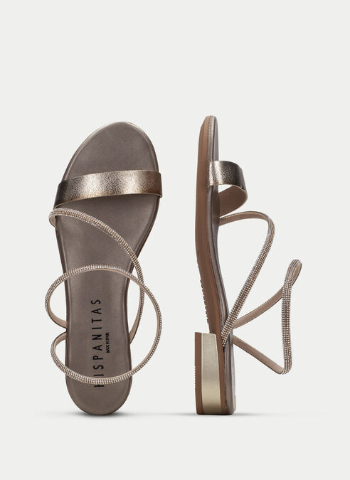 sandalias planas lena or