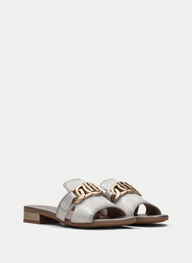 outlet sandale-plane lena argent - hispanitas