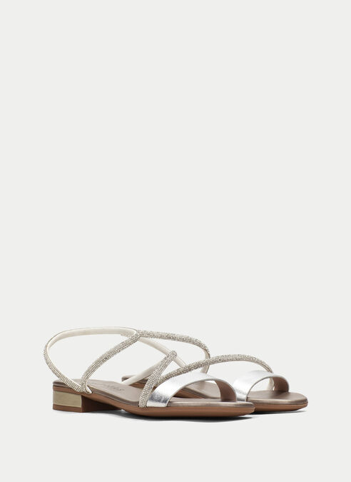 sandalias planas lena argent
