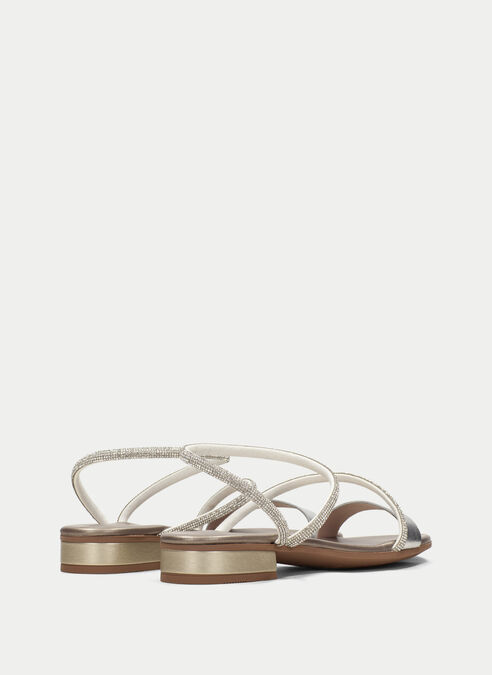 sandalias planas lena argent